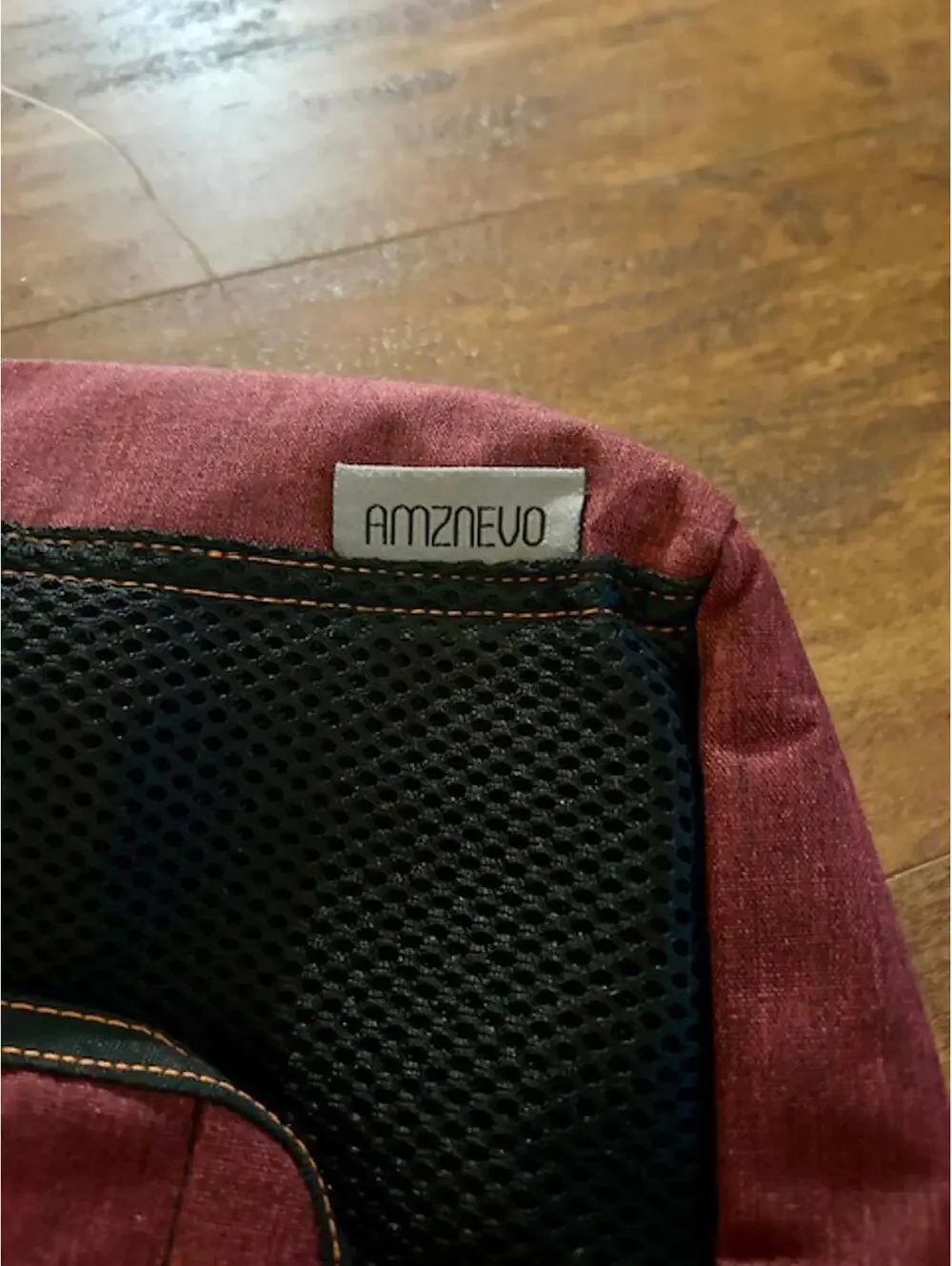 AMZNEVO Red Black Stroller Attachable Bag Multiple Pockets